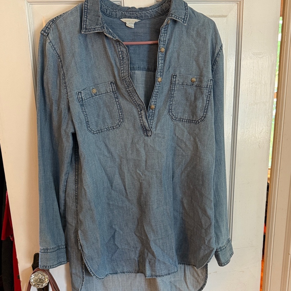 Caslon denim tunic
